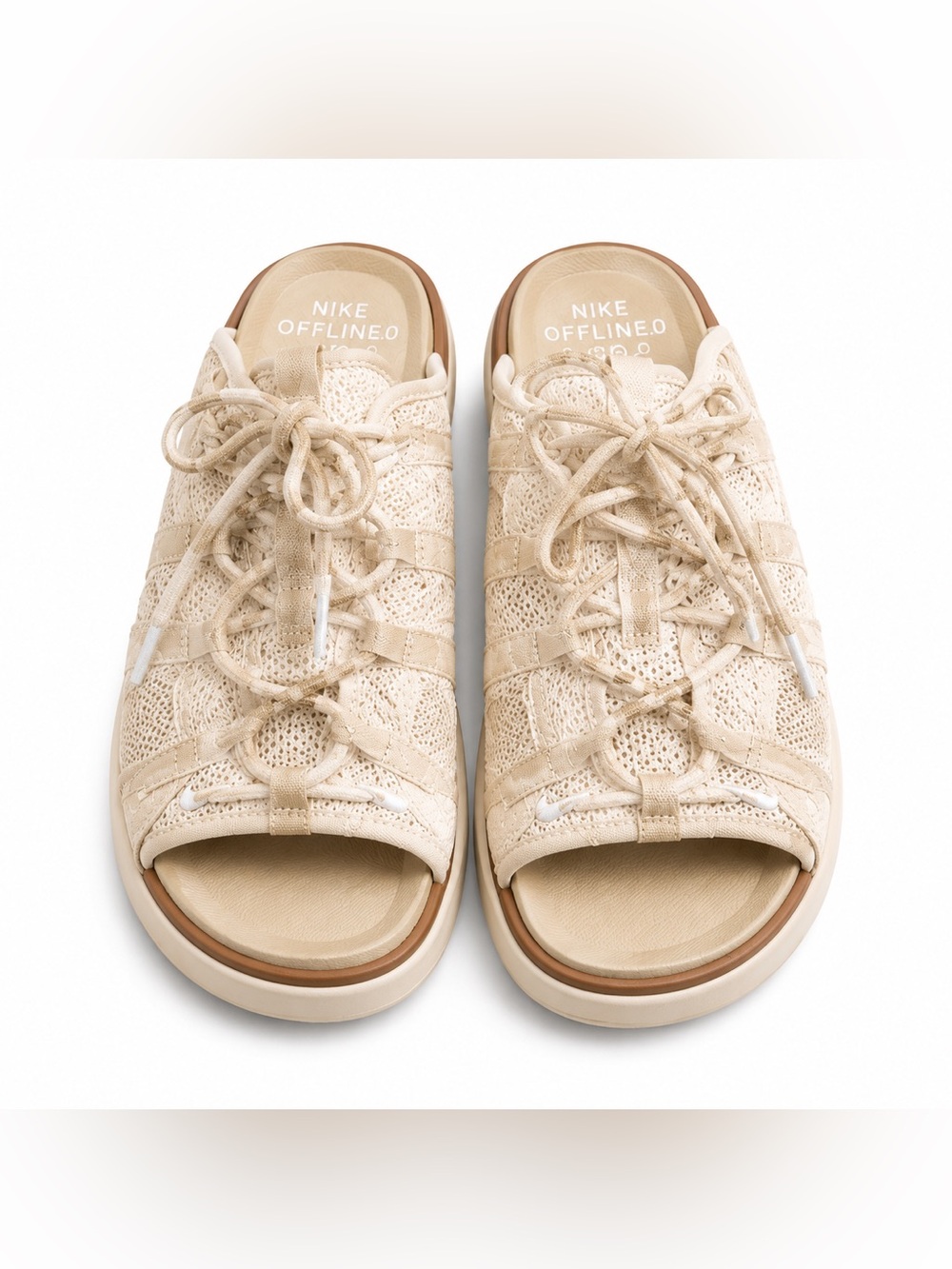 Nike Offline 2.0 Rattan Lace-Up Mule Sandals W9 M7.5